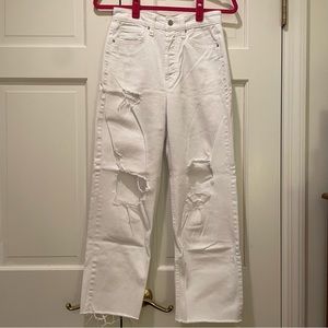Wild Fable White Jeans- HIGHEST RISE STRAIGHT